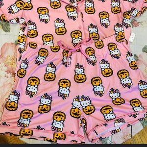 Hello Kitty Pink Halloween 3 pc Pajama Set